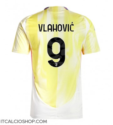 Juventus Dusan Vlahovic #9 Seconda Maglia 2024-25 Manica Corta